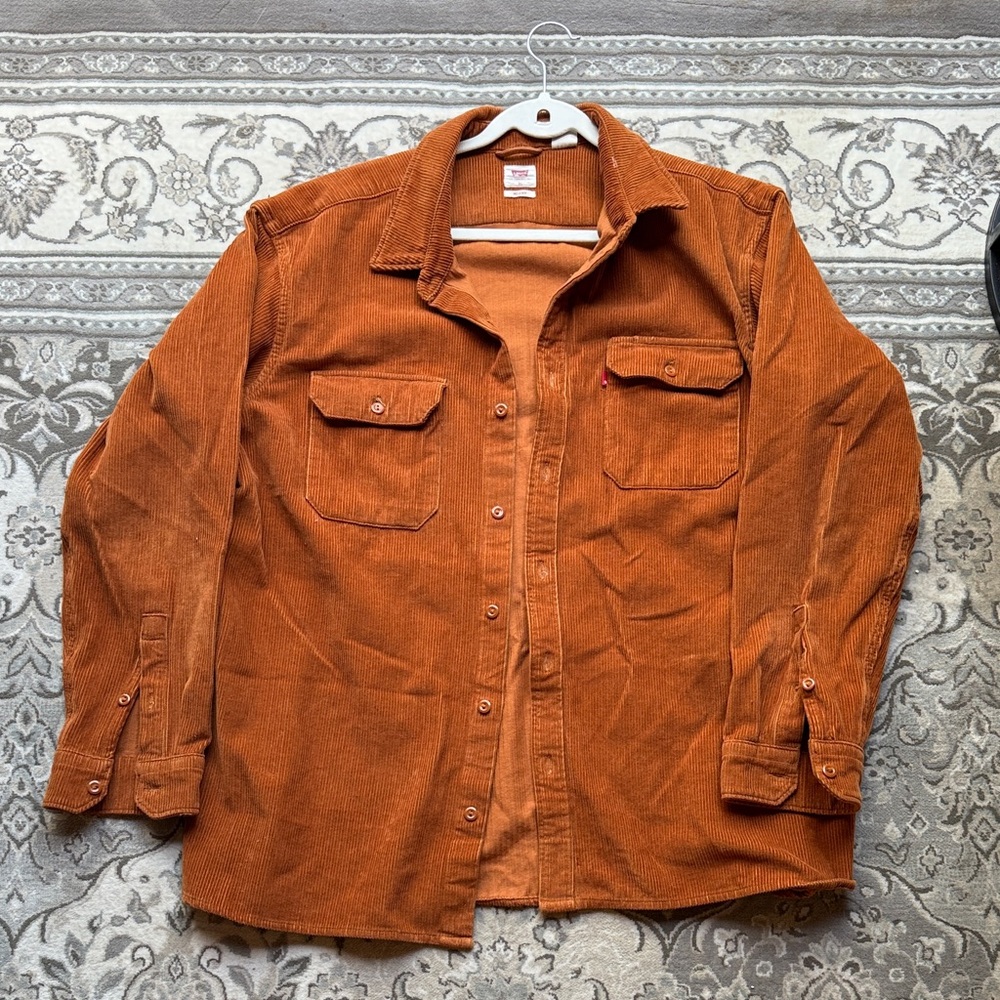 Levi's Men's Rust Corduroy Shirt Jacket